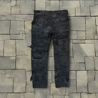 AW05 Undercover “Arts & Crafts” 85 Black Boro Denim