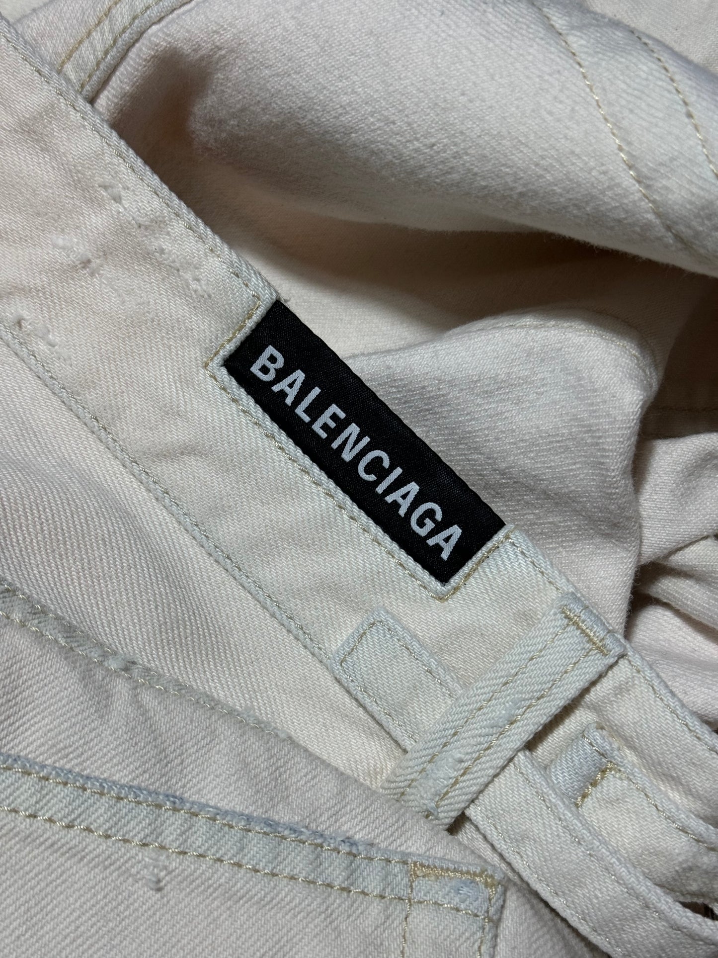 AW21 Balenciaga Convertible Distressed Cargo Denim