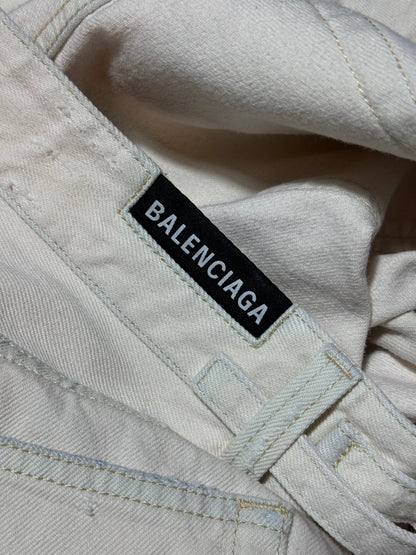 AW21 Balenciaga Convertible Distressed Cargo Denim