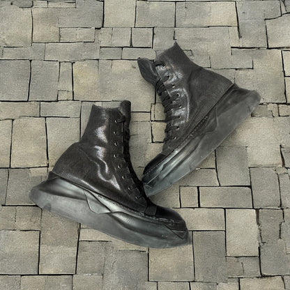 Rick Owens Black Waxed Abstract Ramones