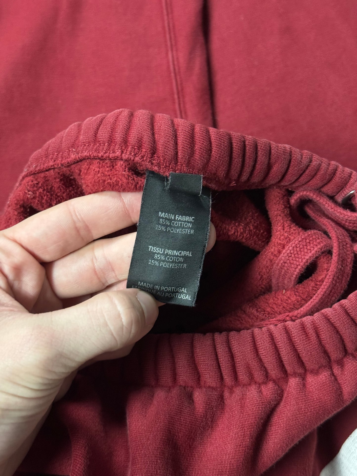 AW19 Vetements Red Spellout Sweatpants