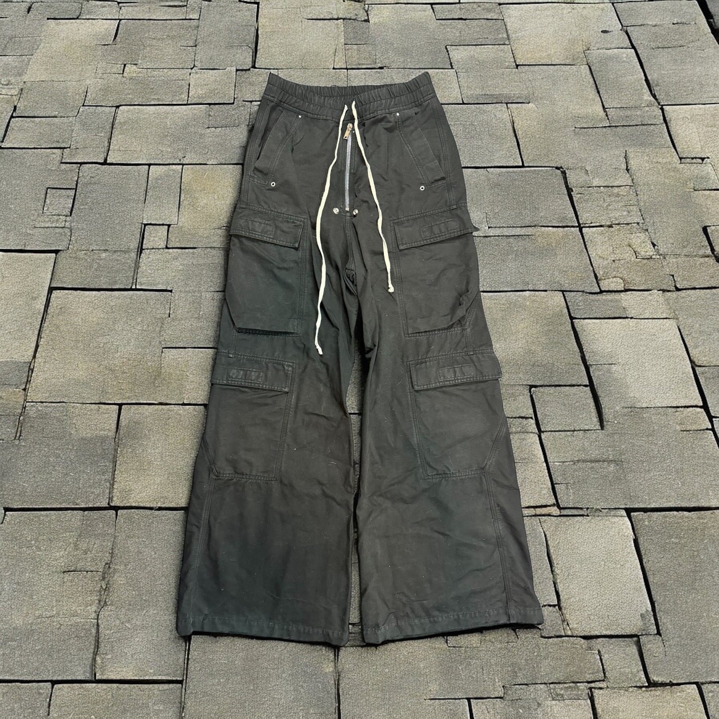Rick Owens Black Double Cargo Bela