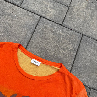 FW15 Saint Laurent Paris Palm Tree Tee