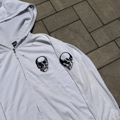 SS04 Number Nine White Skull Hoodie
