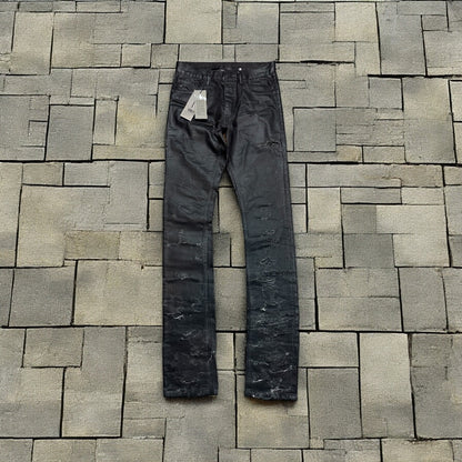 SS04 Dior Homme Waxed Strip Denim