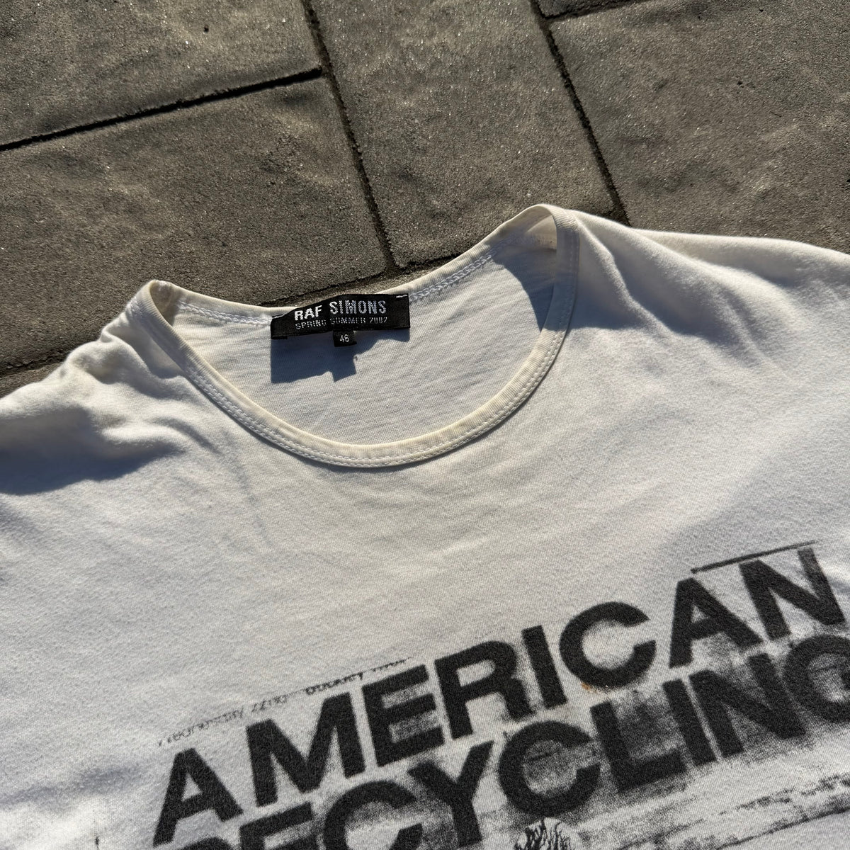 SS02 Raf Simons American Recycling Tee
