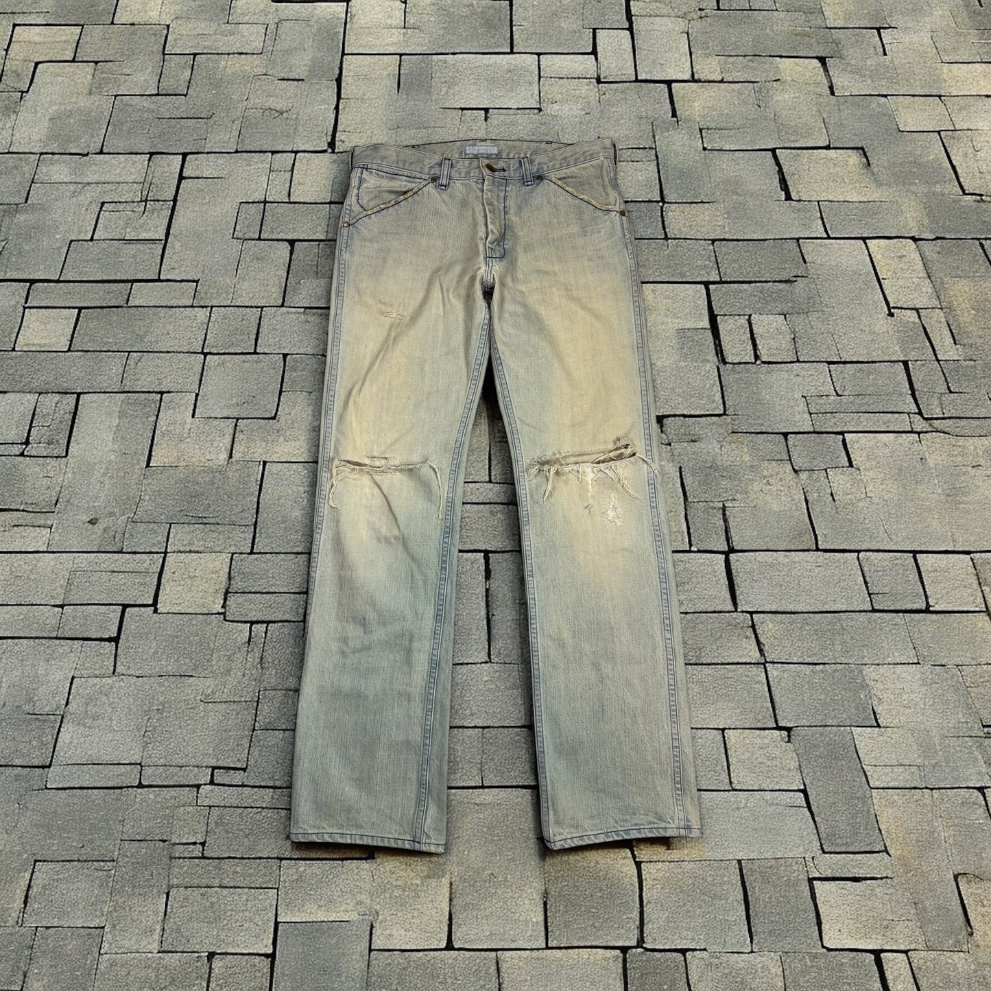 AW02 Number Nine “Nowhere Man” Distressed Denim