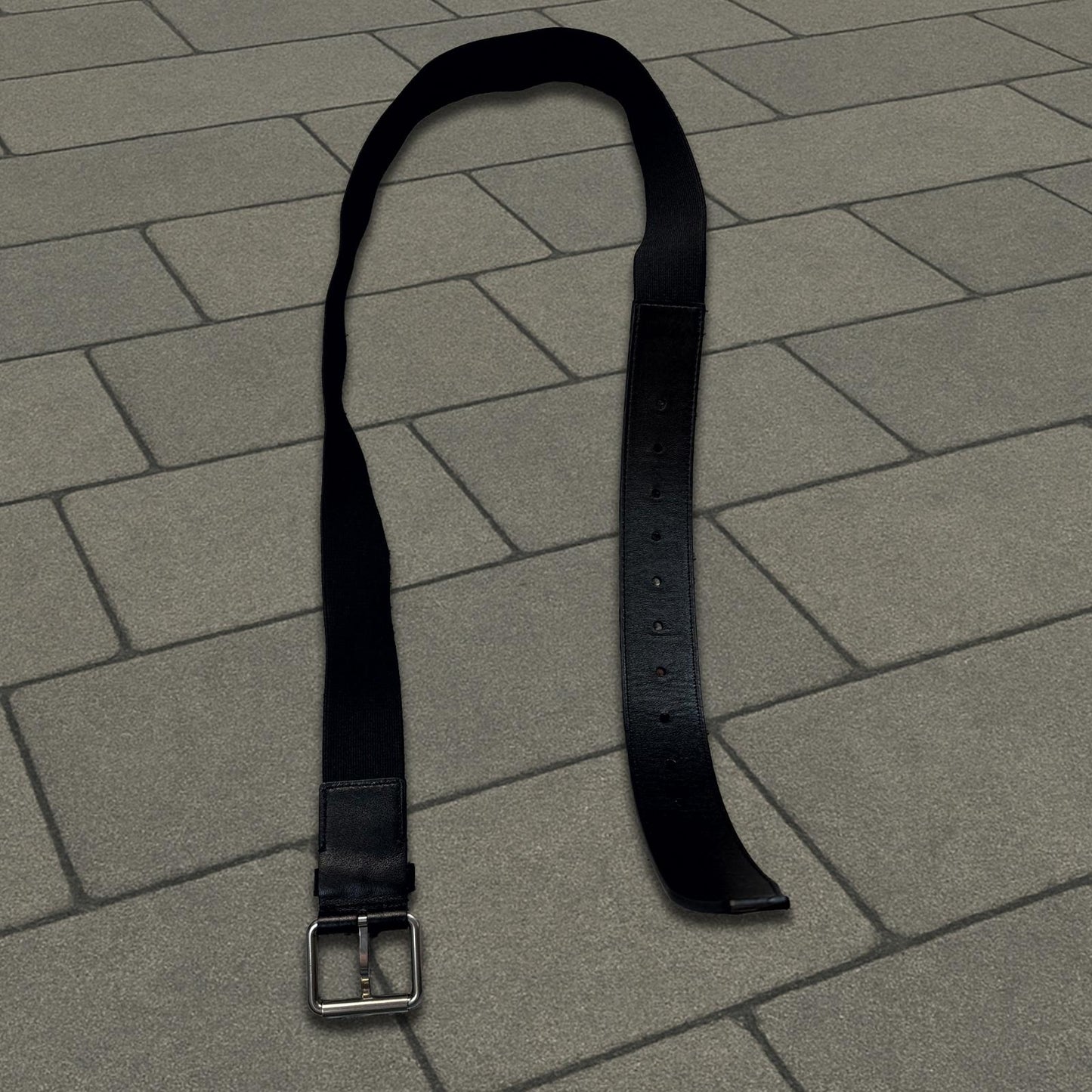 Balenciaga Black Elastic Belt