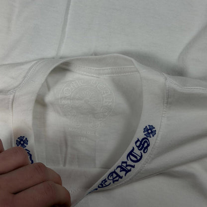 Chrome Hearts Blue Collar White Tee