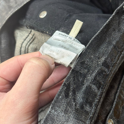 AW07 Dior Homme Black Luster Wax Denim