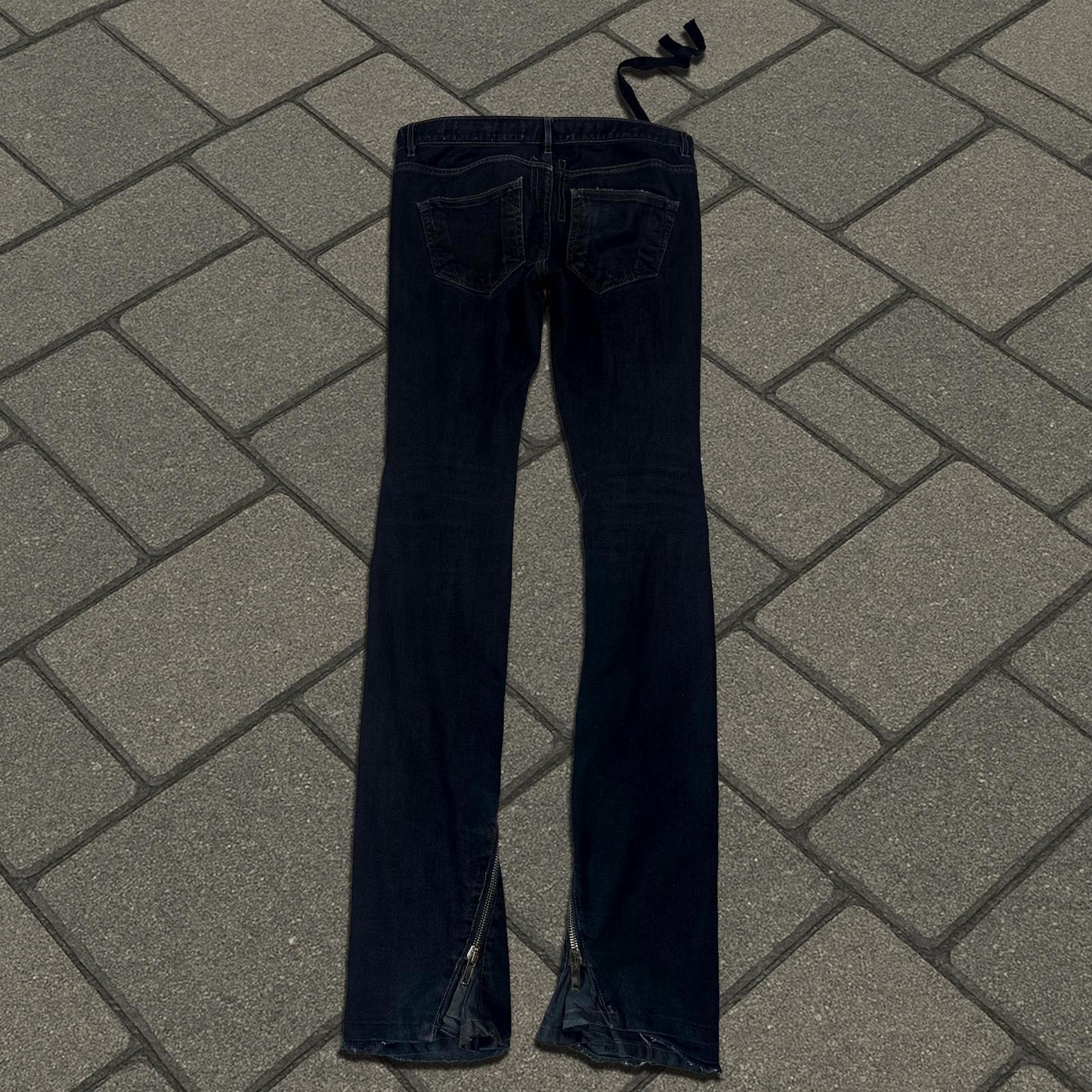SS09 Rick Owens Black Banana Cut Denim