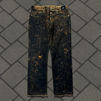 Sterling Ruby IO Wash Contrast Stitch Denim