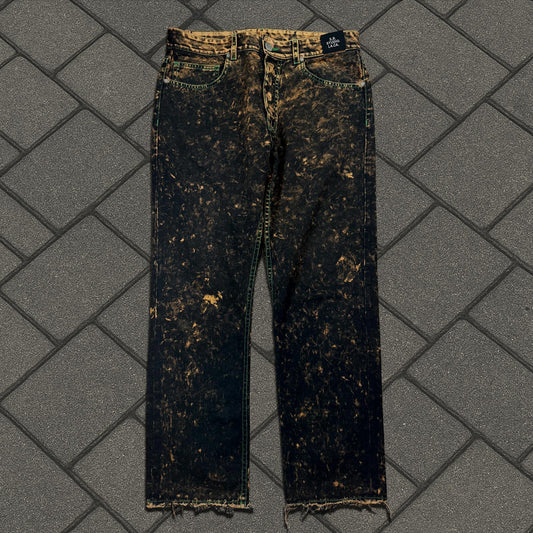 Sterling Ruby IO Wash Contrast Stitch Denim