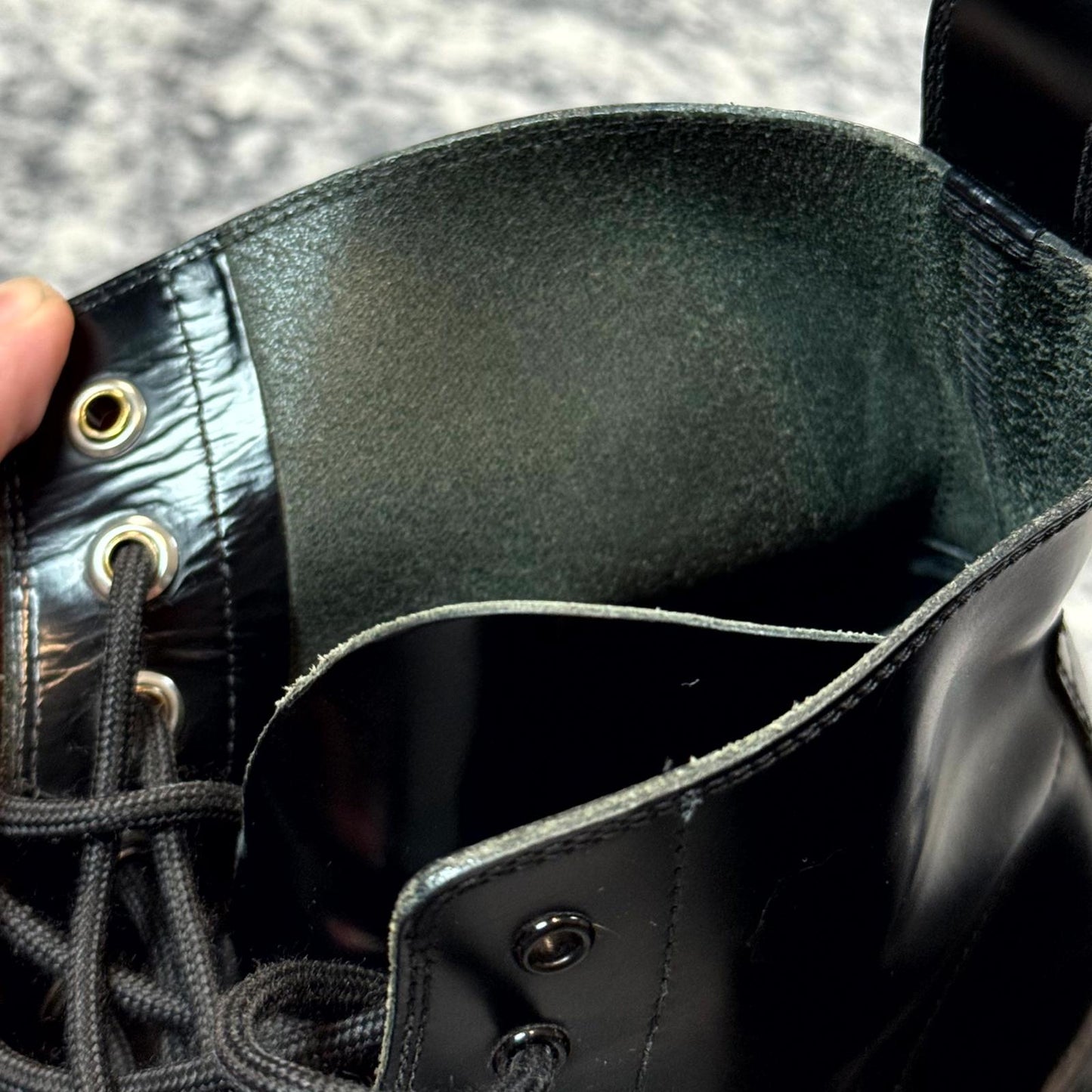 Balenciaga Calfskin Black Strike Boot