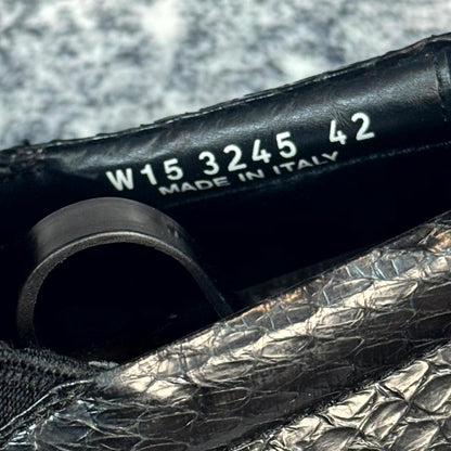 FW14 Rick Owens Python Skin Slip On Shoes