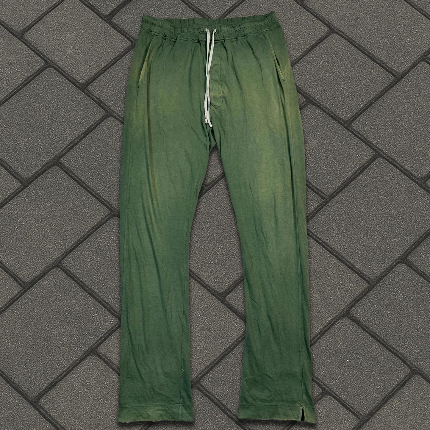 Rick Owens Drkshdw Green Sweatpants