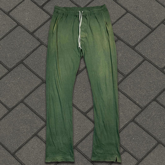 Rick Owens Drkshdw Green Sweatpants