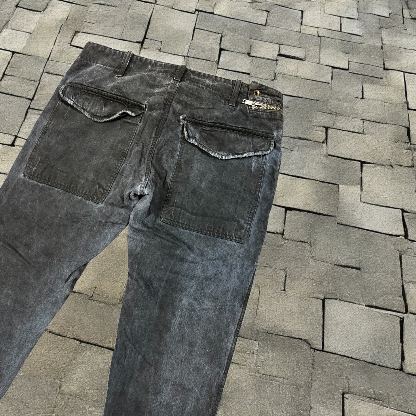 FW05 Rick Owens Double Layer Aircut Denim