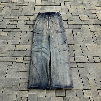 FW24 Rick Owens “Porterville” Sky Denim Double Cargo Bela’s
