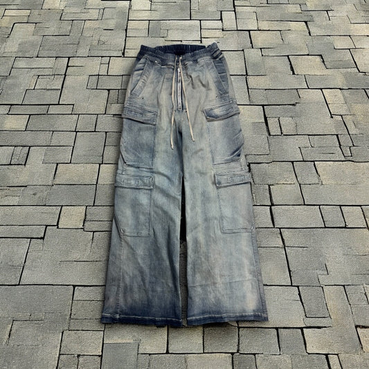 FW24 Rick Owens “Porterville” Sky Denim Double Cargo Bela’s