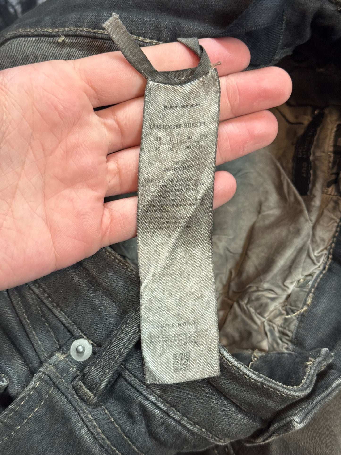 Rick Owens Pentagram Detroit Cut Denim
