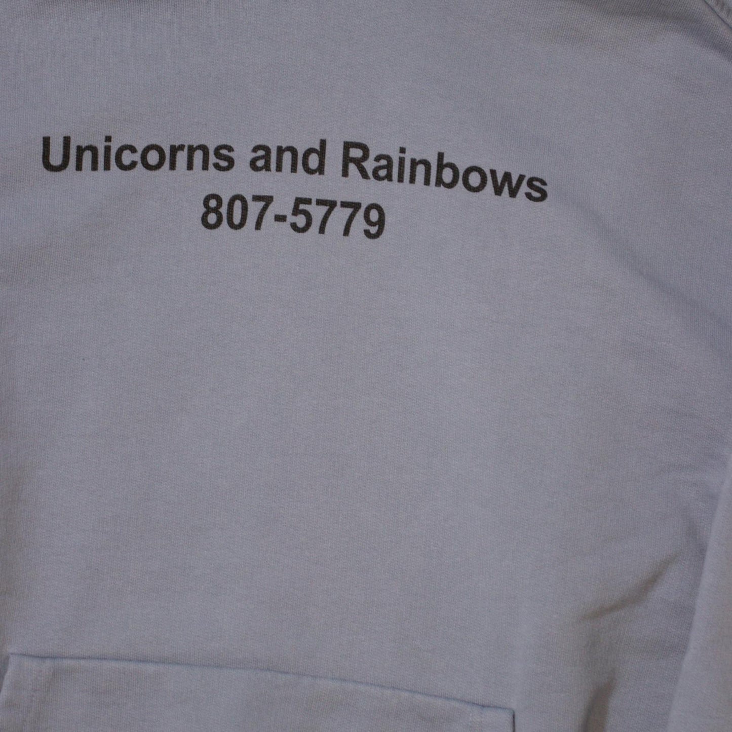 SS18 Vetements 1/500 Light Blue Unicorn Hoodie
