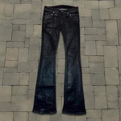 Rick Owens Waxed Tyrone Bootcut Denim  