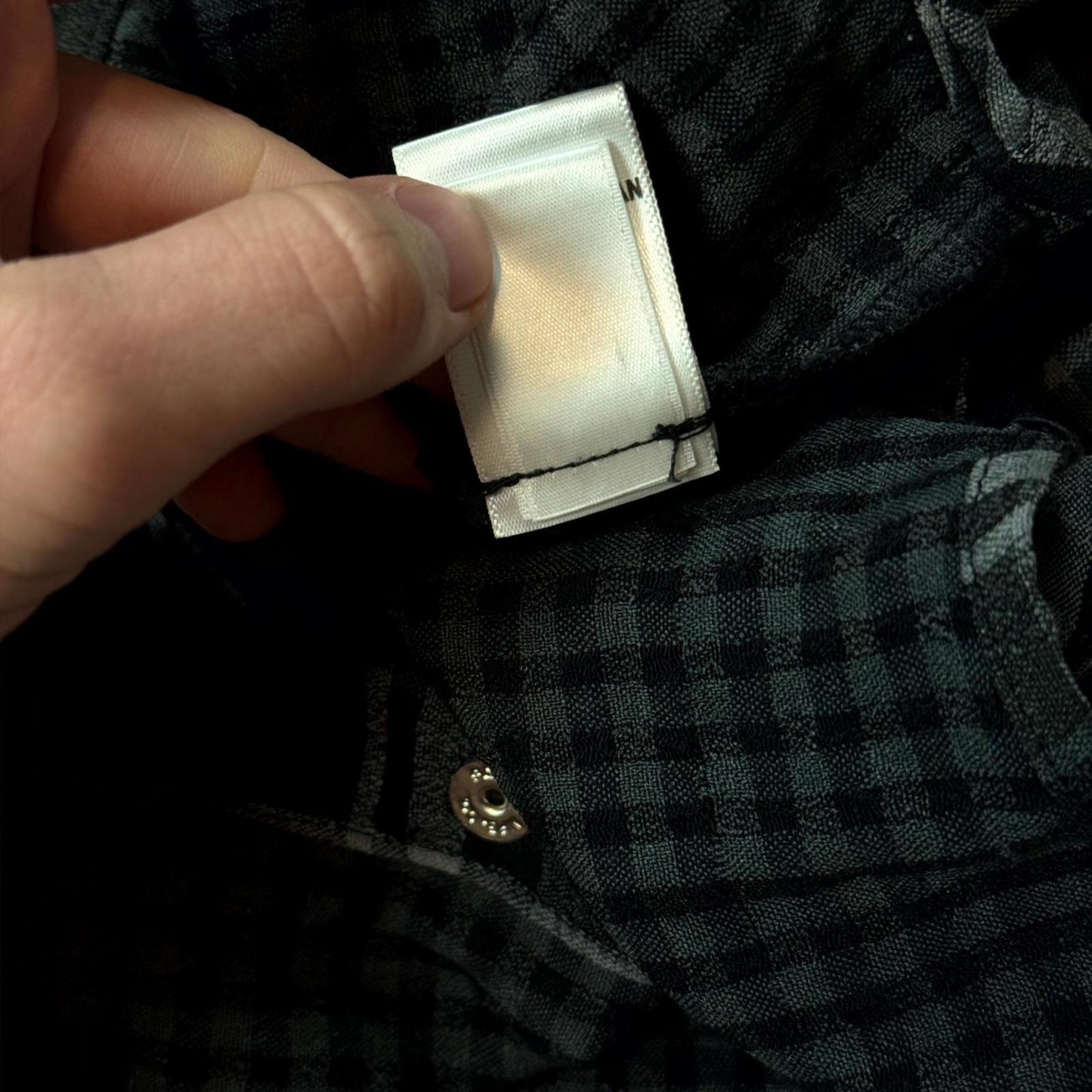 Chrome Hearts Black Celtic Cross Patch Flannel