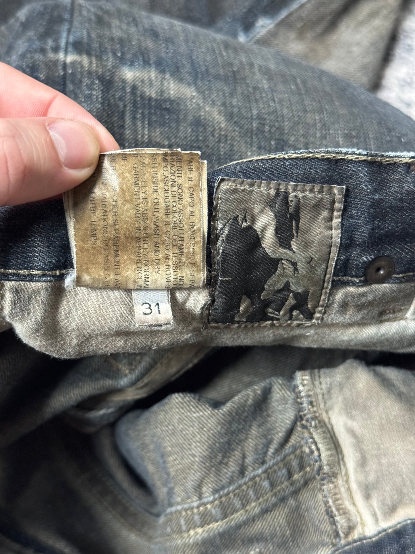 FW08 Rick Owens “Stag” Clawmark Denim