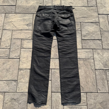 FW07 Rick Owens Corduroy Waxed Double Layer Aircut Denim