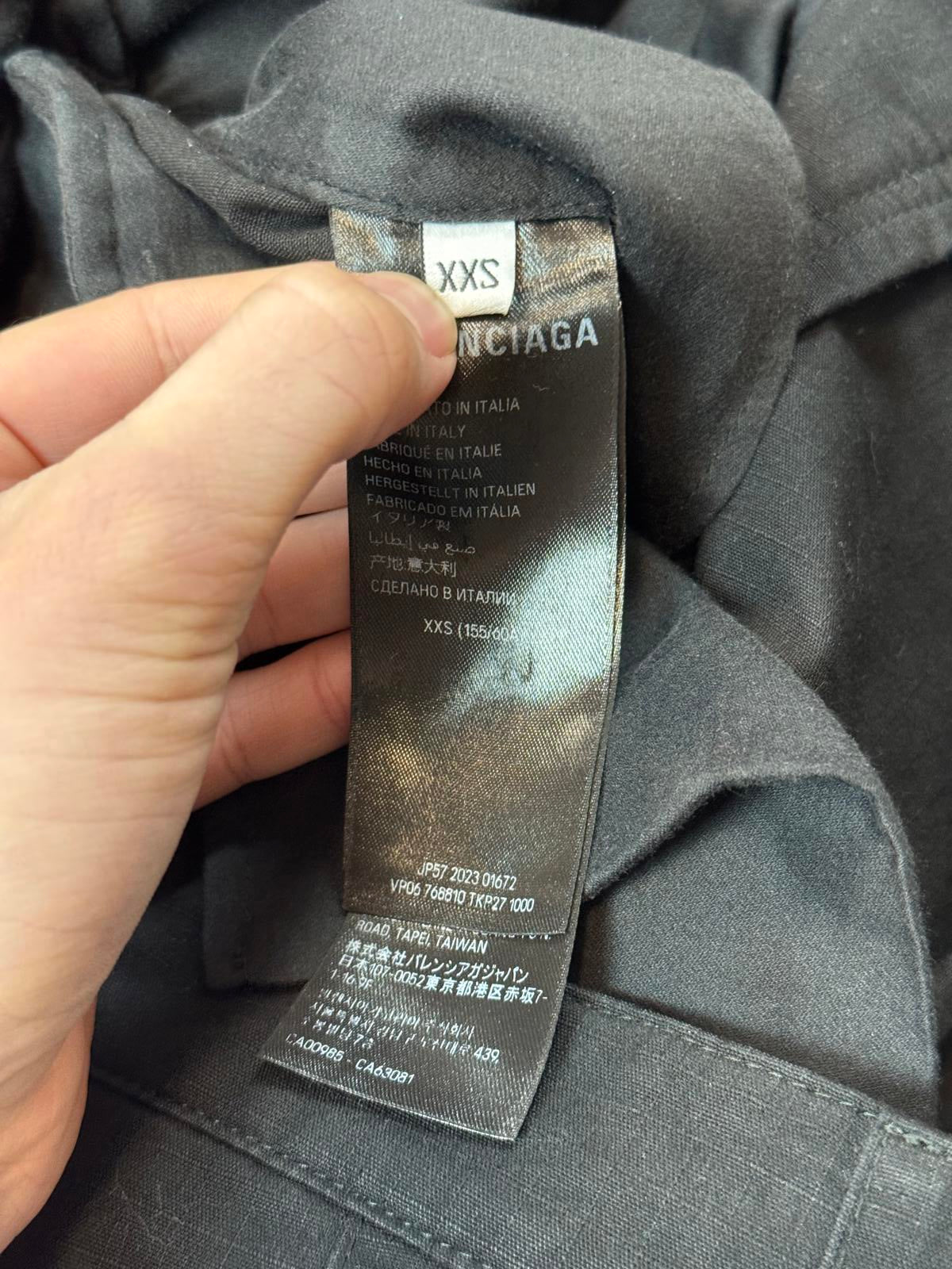 FW23 Balenciaga Flared Convertible Cargo Pants
