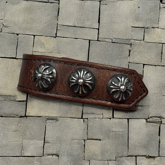 Chrome Hearts Brown 3 Snap Bracelet