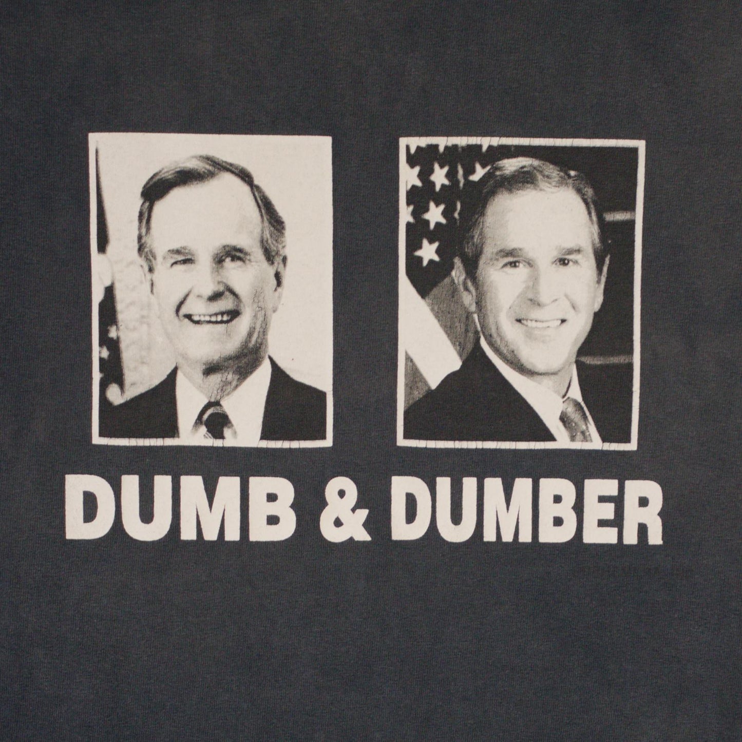 00’s George Bush Dumb & Dumber Tee