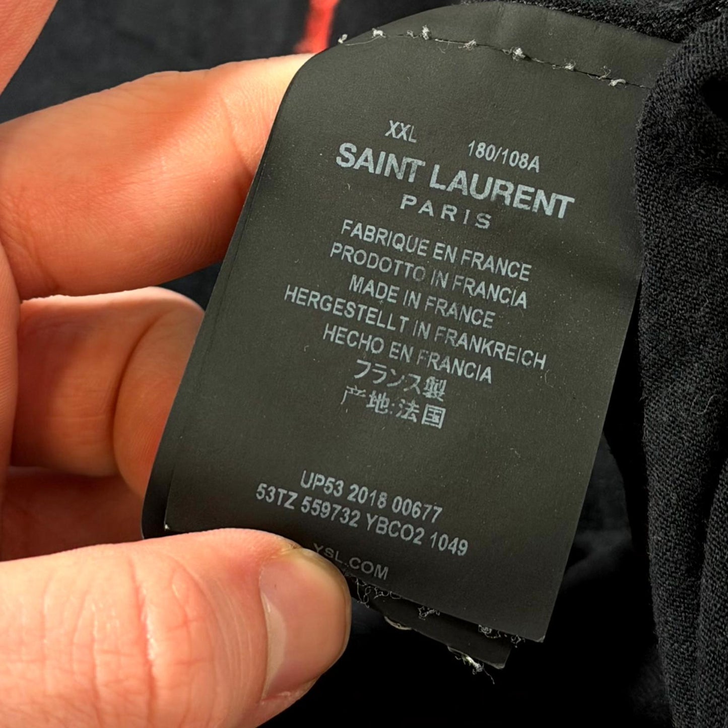 2018 Saint Laurent Paris Everything Now Tee