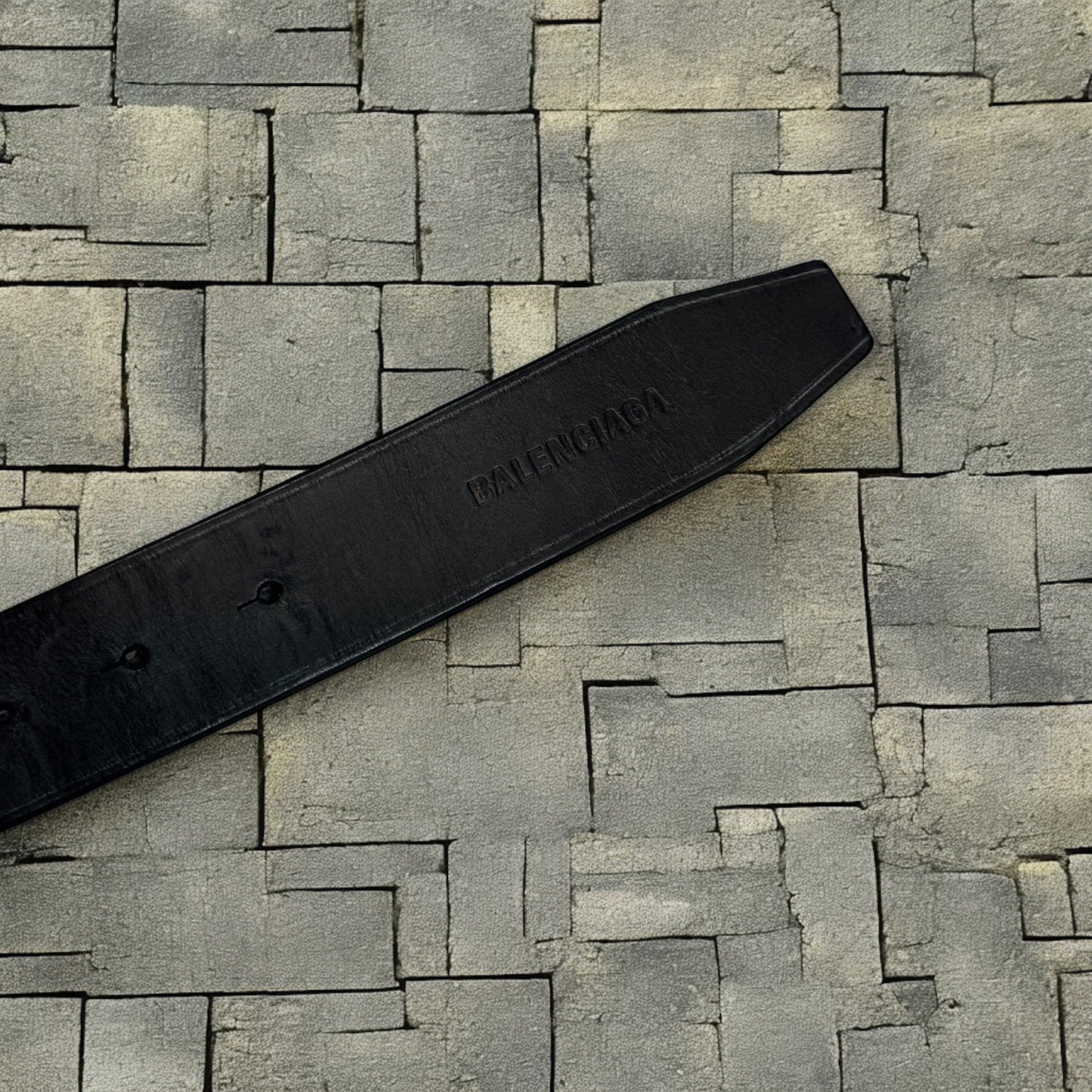 Balenciaga Crypto BB Leather Belt
