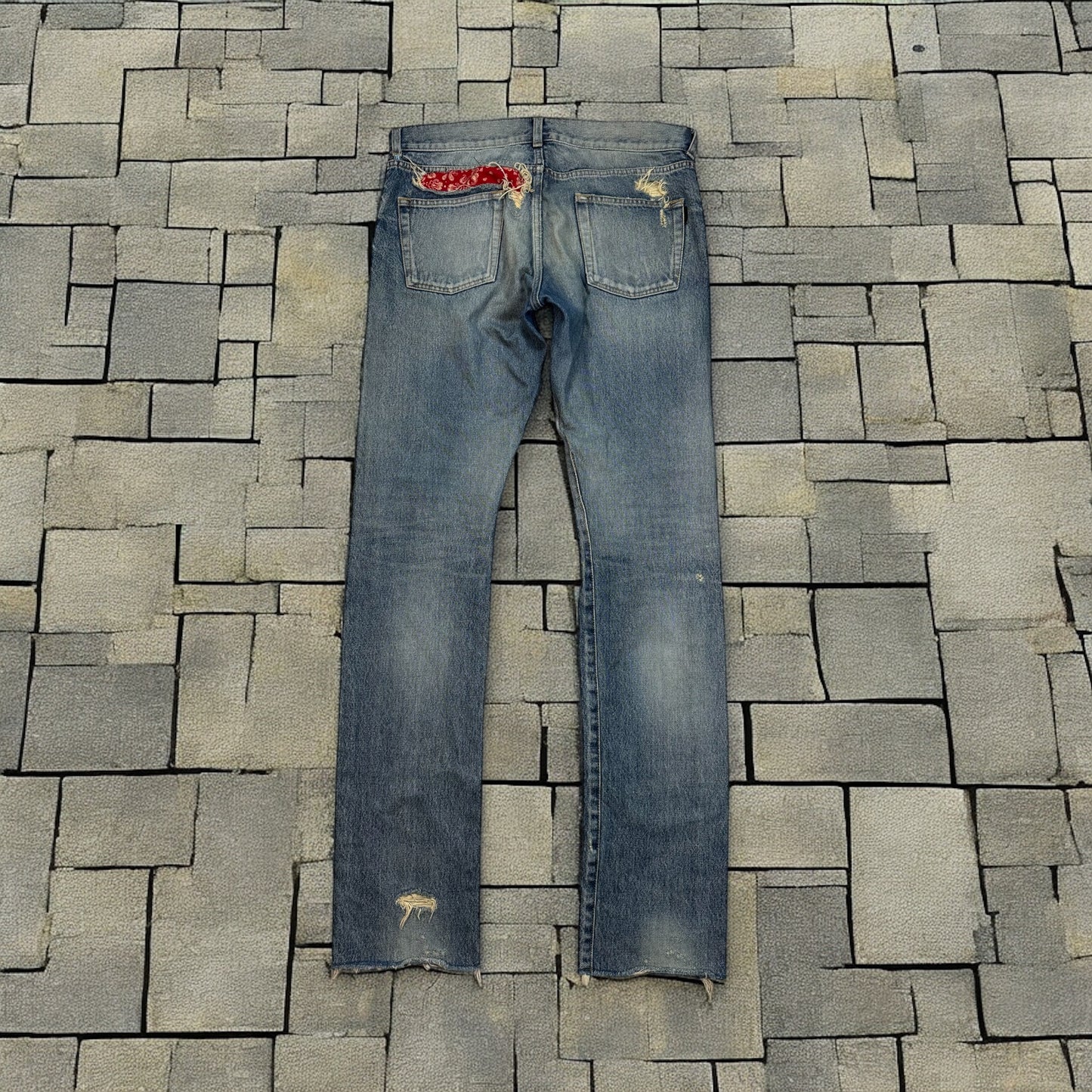 SS18 Saint Laurent Bandana D02 Denim