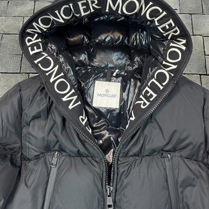 Moncler Black Down Montcla Puffer Coat