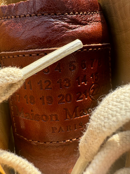 Maison Margiela Brown Leather Hi-Top Gat