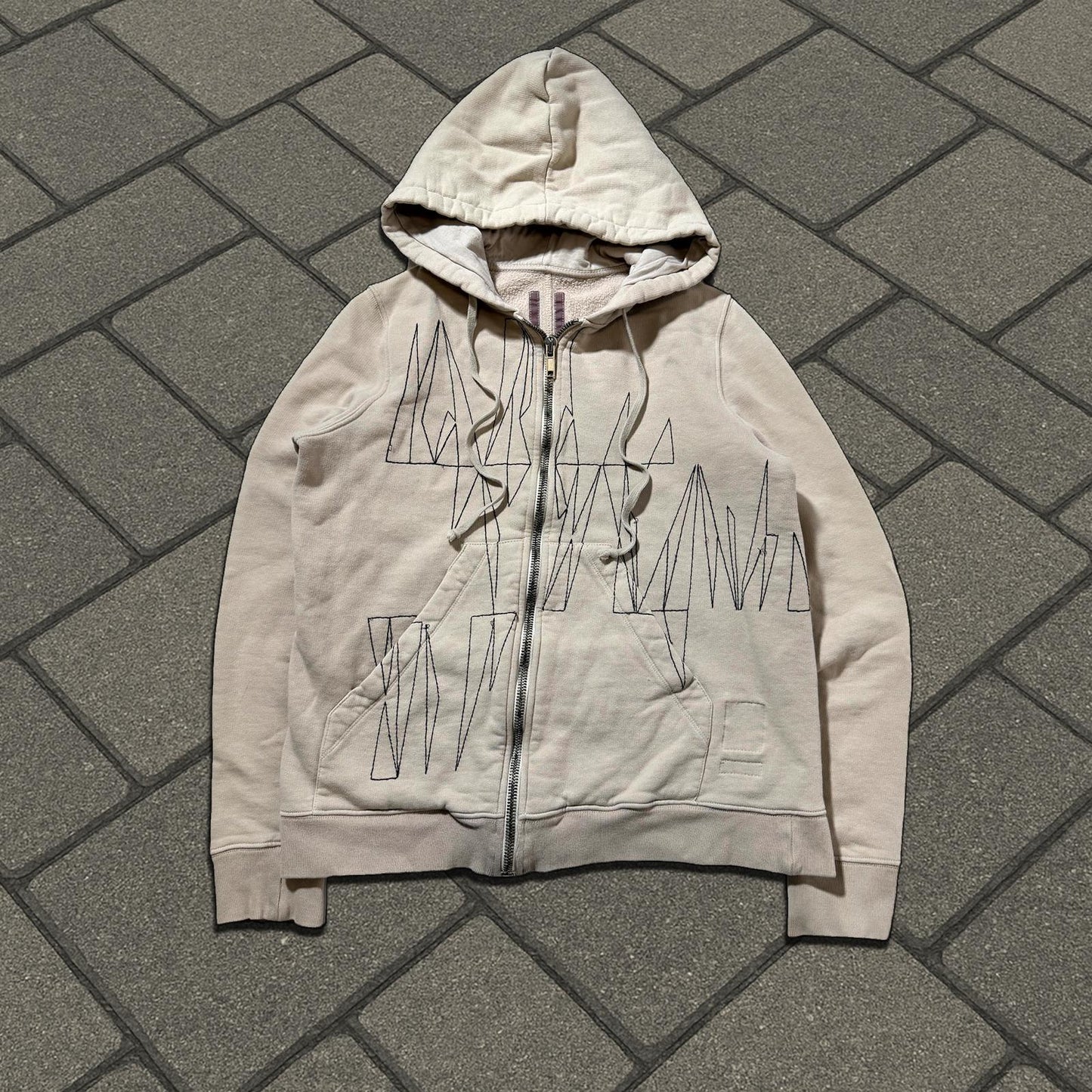 FW15 Rick Owens Stitched Jason Hoodie