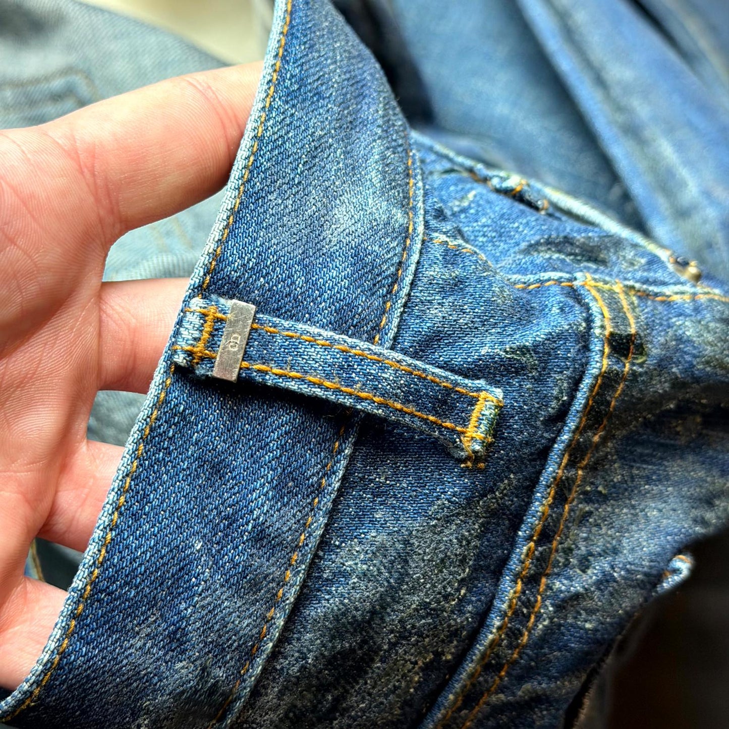 SS07 Dior Home Blue Luster Waxed Denim