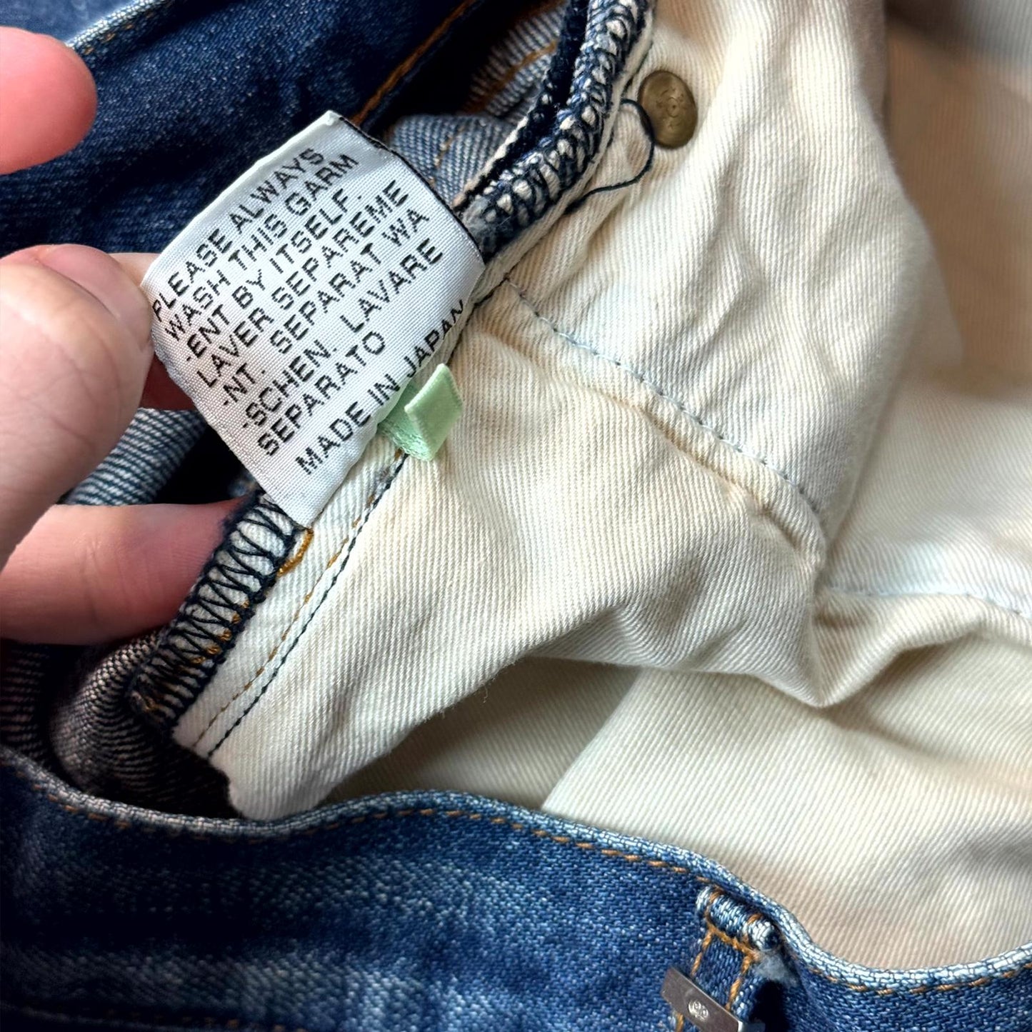 AW06 Dior Homme Blue Clawmark Denim