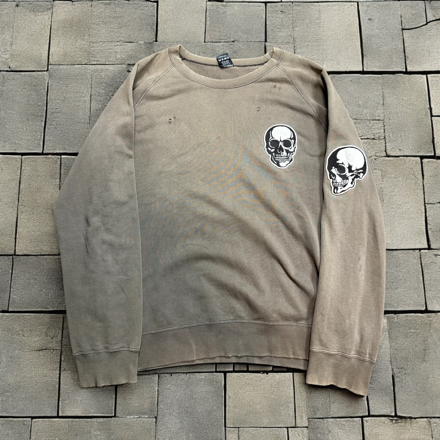 SS04 Number Nine Double Skull Crewneck