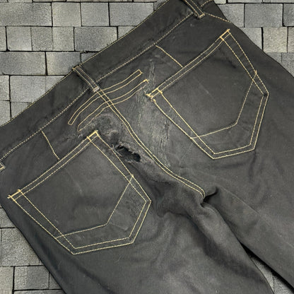 SS07 “Wishbone” Rick Owens Black Spiral Denim