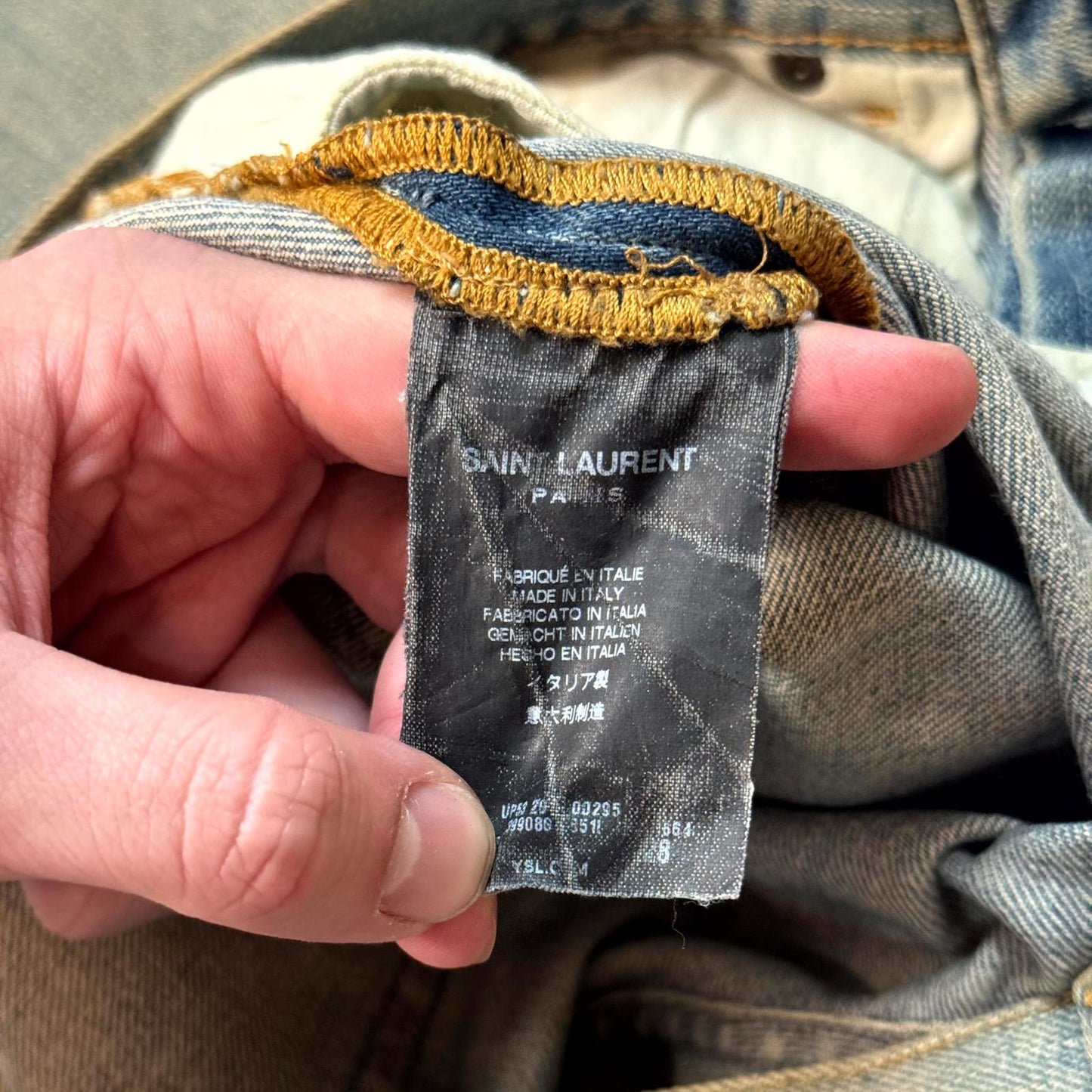 Saint Laurent Paris Mudwash D02 Denim