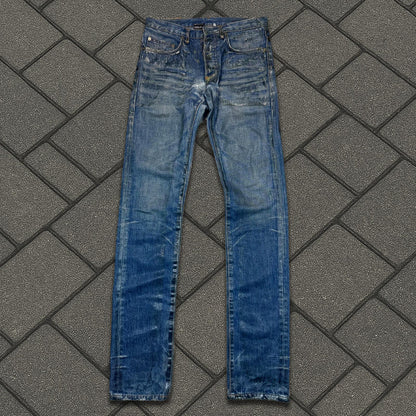 AW05 Dior Homme Green Wax Luster Denim