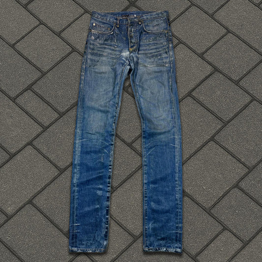 AW05 Dior Homme Green Wax Luster Denim