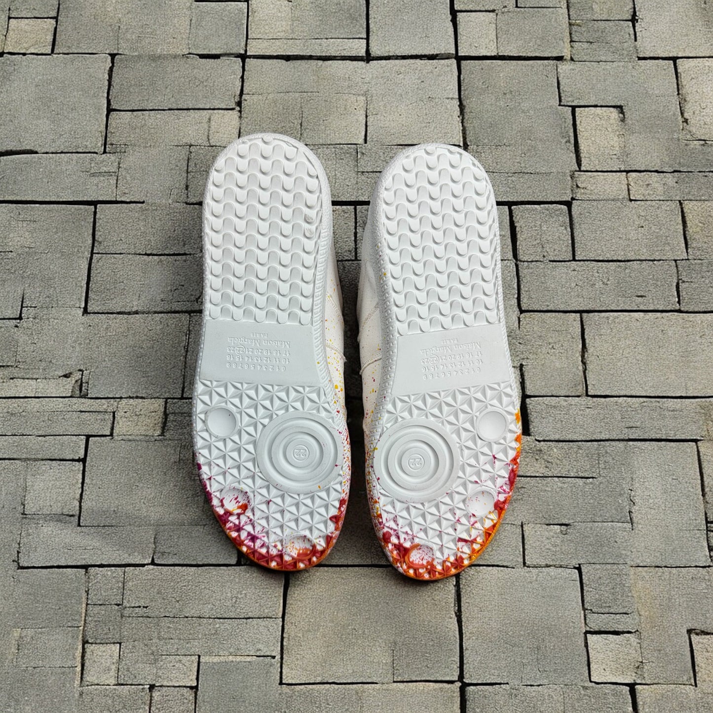 Maison Margiela Orange Paint Splatter GAT