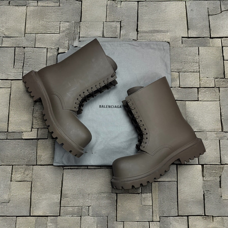 Balenciaga Brown Steroid Boots