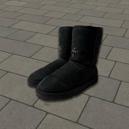 Chrome Hearts Black Cross Ugg Boots