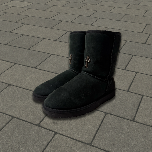 Chrome Hearts Black Cross Ugg Boots